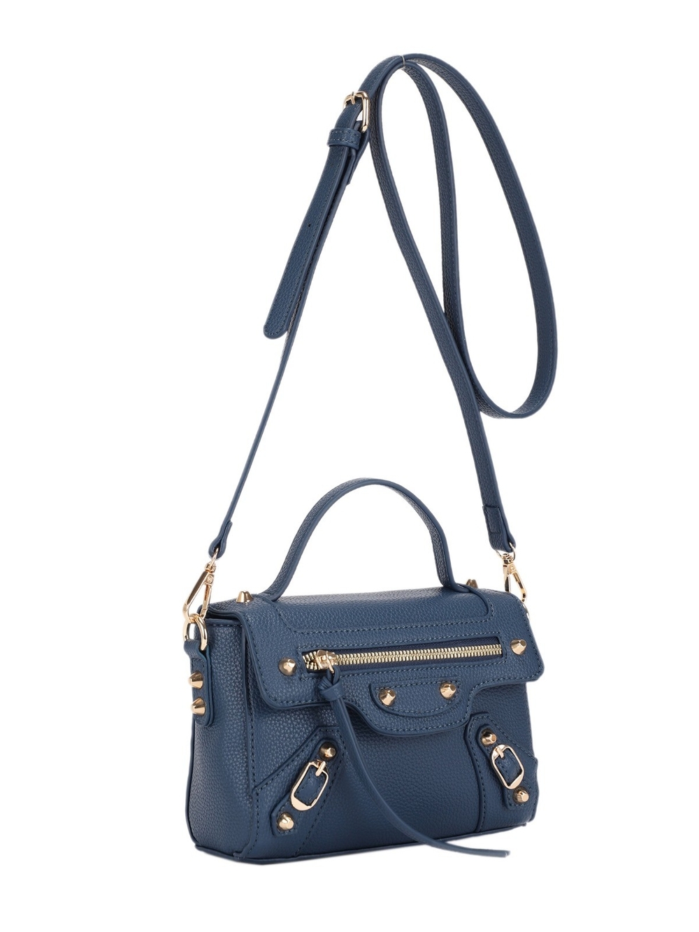 Classic Vegan Leather Crossbody Top-Handle Bag